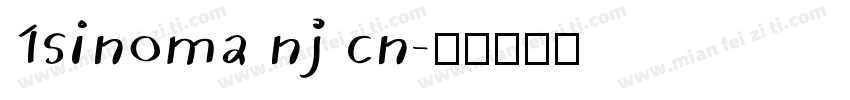 1sinoma nj cn字体转换